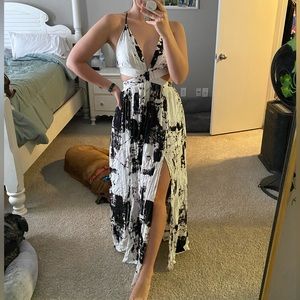 B&W Fashion Nova Dress